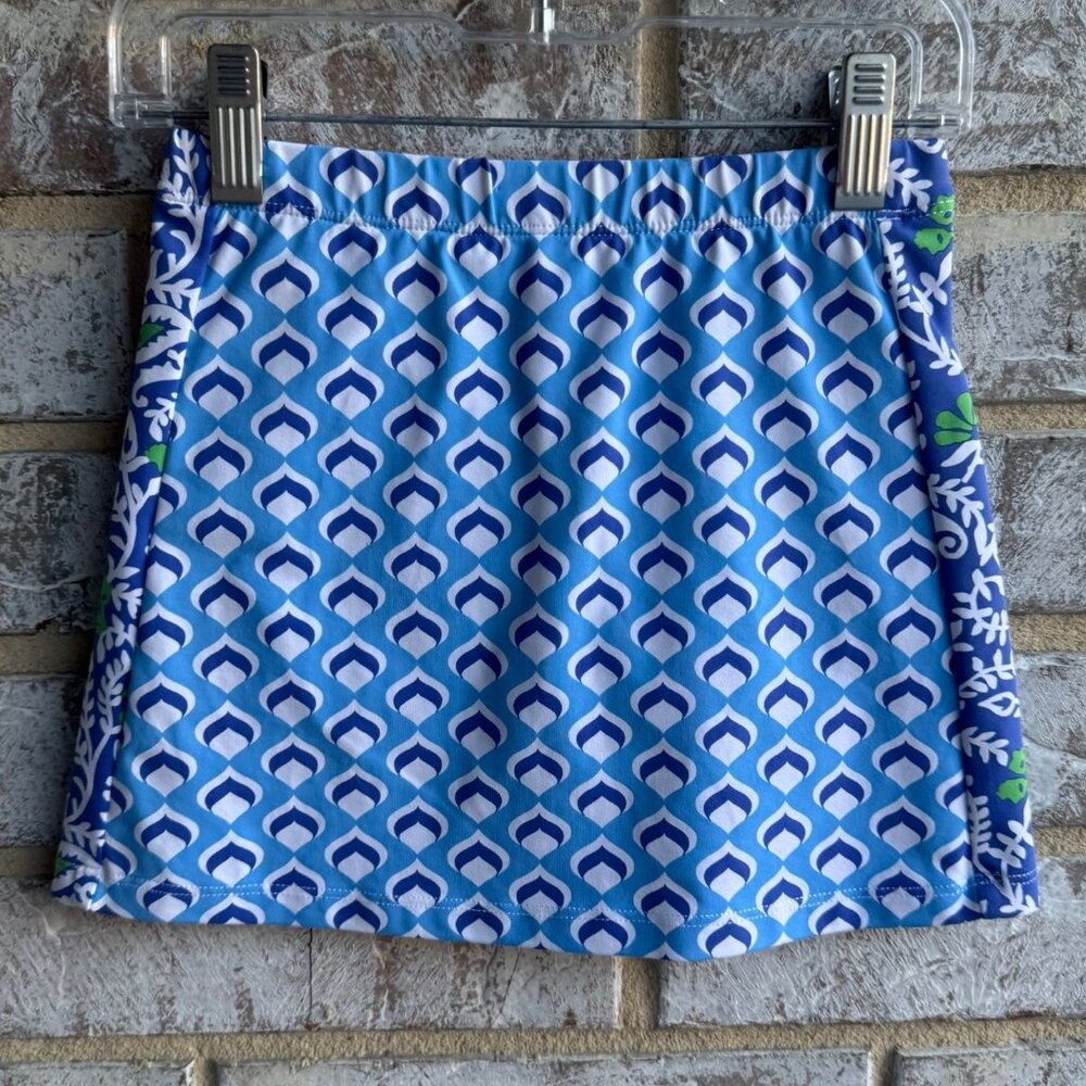 J. McLaughlin Multicolor Elastic Waist Geo Short/Skirt Girls Size 4